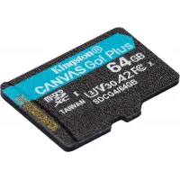 Флеш карта microSDXC 64GB Kingston SDCG4/64GBSP Canvas Go! Plus V30 A2 w/o adapter