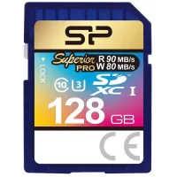 Флеш карта SDXC 128GB Silicon Power SP128GBSDXCU3V10 Superior Pro w/o adapter