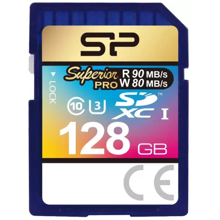 Флеш карта SDXC 128GB Silicon Power SP128GBSDXCU3V10 Superior Pro w/o adapter