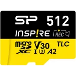 Флеш карта microSDXC 512GB Silicon Power SP512GBSTXLA2V1N Inspire V10 A2 w/o adapter