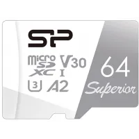 Флеш карта microSDXC 64GB Silicon Power SP064GBSTXDA2V20 Superior w/o adapter