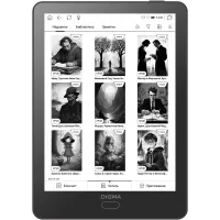 Электронная книга Digma A6 plus 6" E-Ink Carta 758x1024 Touch Screen 1.8Ghz 1Gb/32Gb/SD/microSDHC/подсветка дисплея темно-серый (в компл.:обложка)