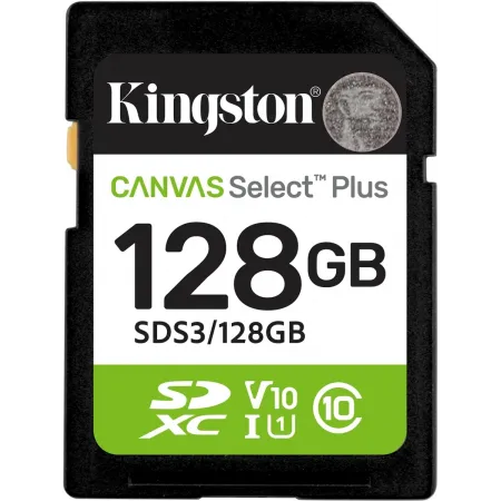 Флеш карта SDXC 128GB Kingston SDS3/128GB Canvas Select Plus V10 w/o adapter