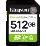 Флеш карта SDXC 512GB Kingston SDS3/512GB Canvas Select Plus w/o adapter