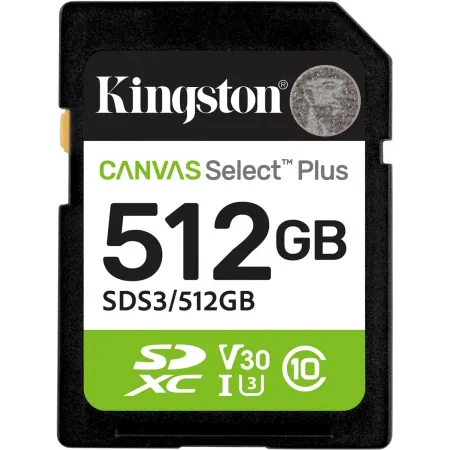 Флеш карта SDXC 512GB Kingston SDS3/512GB Canvas Select Plus w/o adapter