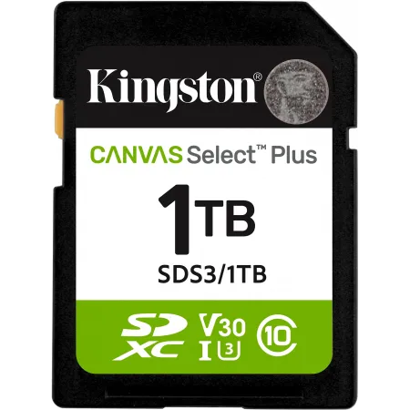 Флеш карта SDXC 1TB Kingston SDS3/1TB Canvas Select Plus V30 w/o adapter