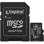 Флеш карта microSDXC 512GB Kingston SDCS3/512GB Canvas Select Plus V30 A1 + adapter