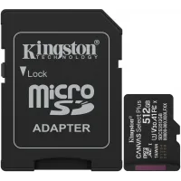 Флеш карта microSDXC 512GB Kingston SDCS3/512GB Canvas Select Plus V30 A1 + adapter