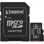 Флеш карта microSDXC 64GB Kingston SDCS3/64GB Canvas Select Plus V10 A1 + adapter Флеш карта microSDXC 64GB Kingston SDCS3/64GB Canvas Select Plus V10 A1 + adapter