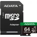 Флеш карта microSDXC 64GB A-Data UD64GUI3V30A2SP-RA1 Speed Plus V30 A2 + adapter Флеш карта microSDXC 64GB A-Data UD64GUI3V30A2SP-RA1 Speed Plus V30 A2 + adapter