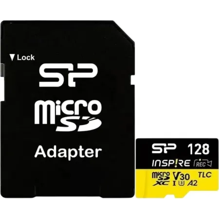 Флеш карта microSDXC 128GB Silicon Power SP128GBSTXLA2V1NSP Inspire V30 A2 + adapter Флеш карта microSDXC 128GB Silicon Power SP128GBSTXLA2V1NSP Inspire V30 A2 + adapter