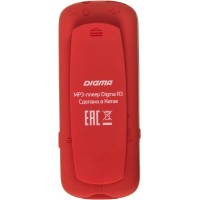 Плеер Flash Digma R3 8Gb красный/0.8"/FM/microSDHC/clip
