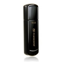 Флеш Диск Transcend 16Gb Jetflash 350 TS16GJF350 USB2.0 черный
