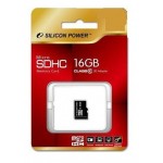 Флеш карта microSDHC 16GB Silicon Power SP016GBSTH010V10 w/o adapter