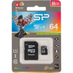 Флеш карта microSDXC 64GB Silicon Power SP064GBSTXBU1V10SP + adapter