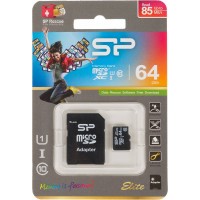 Флеш карта microSDXC 64GB Silicon Power SP064GBSTXBU1V10SP + adapter