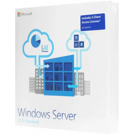 Операционная система Microsoft Windows Server 2019 Standard 5 Clt 64 bit Eng DVD BOX (P73-07680)