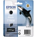 Картридж струйный Epson T7608 C13T76084010 черный матовый (1100стр.) (25.9мл) для Epson SureColor SC-P600