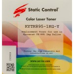 Тонер Static Control KYTK895-1KG-Y желтый флакон 1000гр. для принтера Kyocera Mita FS C8020/C8025/C8520