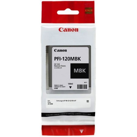 Картридж струйный Canon PFI-120MBK 2884C001 черный матовый (130мл) для Canon imagePROGRAF TM-200/205