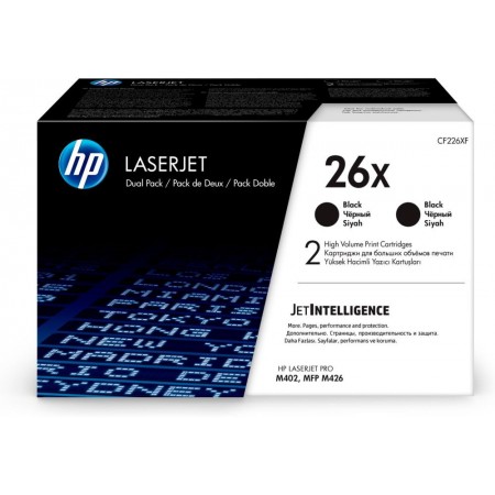 Картридж лазерный HP 26X CF226XD черный двойная упак. (18000стр.) для HP LJ Pro M402/M426