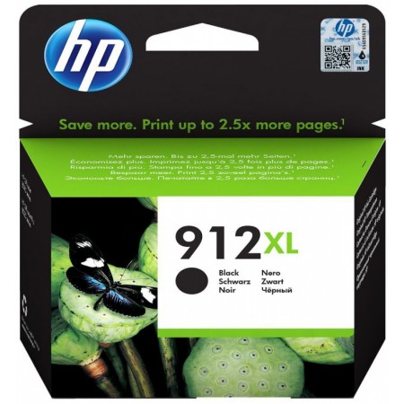 Картридж струйный HP 912XL 3YL84AE черный (825стр.) для HP OfficeJet 801x/802x