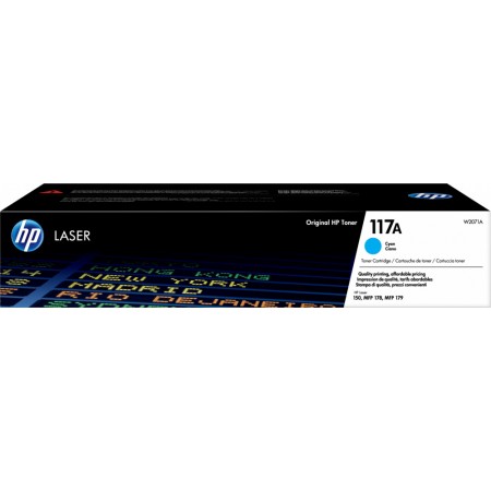 Картридж лазерный HP 117 W2071A голубой (700стр.) для HP Laser 150/MFP 178/179