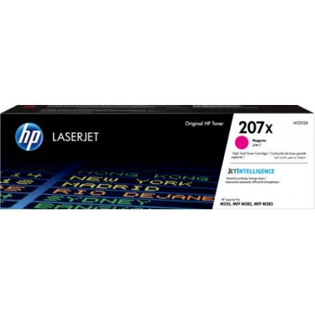 Картридж лазерный HP 207X W2213X пурпурный (2450стр.) для HP M255/MFP M282/M283