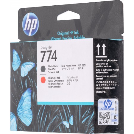 Картридж струйный HP 774 P2V97A черный/красный (775мл) для HP DJ Z6810