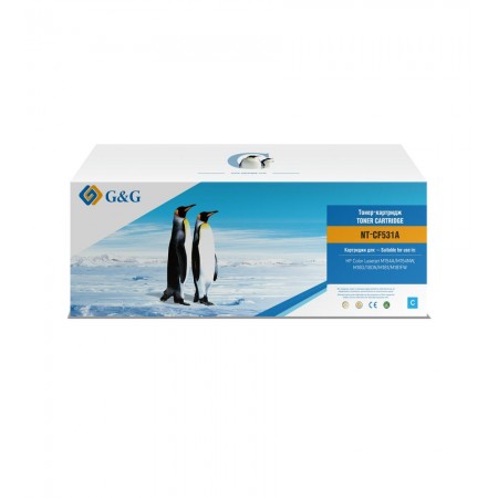 Картридж лазерный G&G NT-CF531A голубой (900стр.) для HP CLJ M154A/M154NW,M180/180N/M181/M181FW