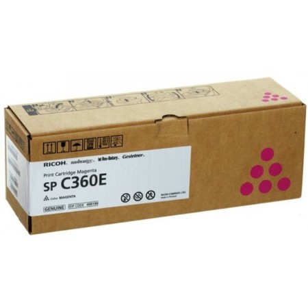 Картридж лазерный Ricoh SP C360E 408190 пурпурный (1500стр.) для Ricoh SP C360DNw/C360SNw/C360SFNw/C361SFNw Картридж лазерный Ricoh SP C360E 408190 пурпурный (1500стр.) для Ricoh SP C360DNw/C360SNw/C360SFNw/C361SFNw