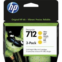 Картридж струйный HP 712 3ED79A желтый тройная упак. (29мл) для HP DJ Т230/630