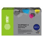 Чернила Cactus CS-EPT6641-4 T664 многоцветный набор 4x100мл для Epson L100/L110/L120/L132/L200/L210/L222/L300/L312/L350/L355/L362/L366/L456/L550/L555/L566/L1300