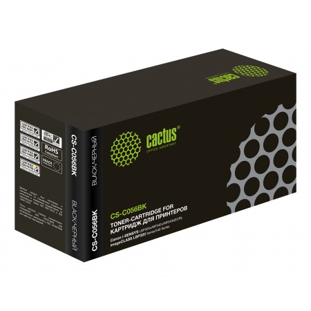 Картридж лазерный Cactus CS-C056BK 056BK черный (10000стр.) для Canon i-SENSYS LBP325x/MF542x/MF543x