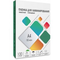 Пленка для ламинирования Heleos 100мкм A4 (100шт) глянцевая 216x303мм LPA4-100