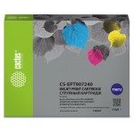 Картридж струйный Cactus CS-EPT907240 T9072 голубой (120мл) для Epson WorkForce WF-6090DW/WF-6590DWF Pro