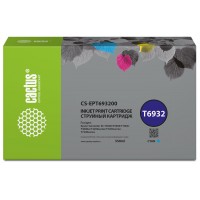 Картридж струйный Cactus CS-EPT693200 T6932 голубой (350мл) для Epson SureColor SC-T3000/T3070/T3200/T5000/5200