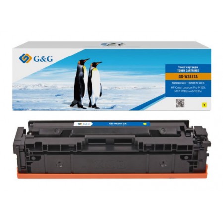 Картридж лазерный G&G GG-W2412A желтый (850стр.) для HP Color LaserJet Pro M155;MFP M182nw/M183fw