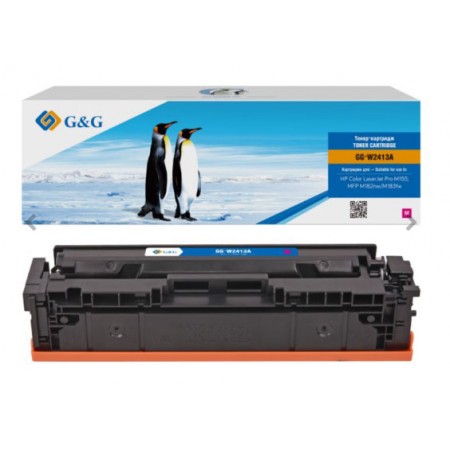 Картридж лазерный G&G GG-W2413A пурпурный (850стр.) для HP Color LaserJet Pro M155;MFP M182nw/M183fw