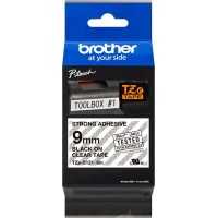 Картридж ленточный Brother TZES121 черный на прозрачном 9x8 для Brother P-Touch