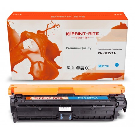 Картридж лазерный Print-Rite TRH864YPU1J PR-CE271A CE271A голубой (15000стр.) для HP LJ Ent CP5525