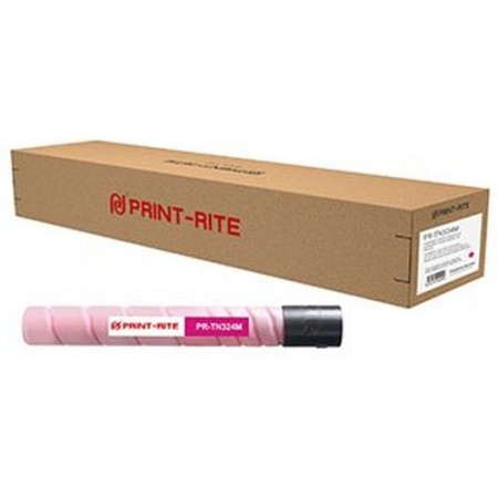 Картридж лазерный Print-Rite TFK908MPRJ PR-TN324M TN324M пурпурный (26000стр.) для Konica Minolta bizhub C258/C308/C368