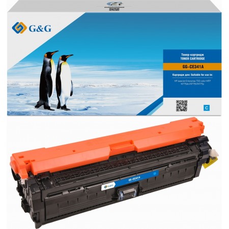 Картридж лазерный G&G GG-CE341A голубой (15000стр.) для HP CLJ M775