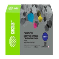 Картридж струйный Cactus CS-EPT6036 T6036 св.пурп.пигм. (220мл) для Epson Stylus PRO 7880/9880 Картридж струйный Cactus CS-EPT6036 T6036 св.пурп.пигм. (220мл) для Epson Stylus PRO 7880/9880