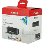 Картридж струйный Canon PGI-72 MBK/C/M/Y/R 6402B009 черный матовый/голубой/пурпурный/желтый/красный набор (1640стр.) (13мл) для Canon PRO-10