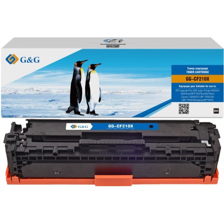 Картридж лазерный G&G GG-CF210X черный (2400стр.) для HP HP LJ Pro 200 color Printer M251n/nw/MFP M276n/nw, Canon LBP-7100Cn/7110Cw Canon