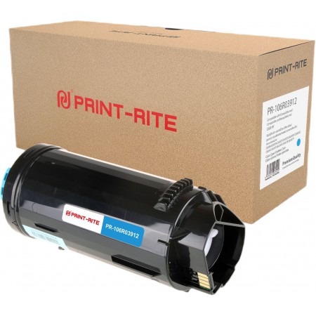 Картридж лазерный Print-Rite TFX743CPRJ PR-106R03912 106R03912 голубой (10100стр.) для Xerox VersaLink C600/605