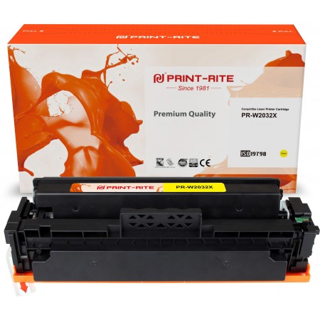 Картридж лазерный Print-Rite TFHBKUYPU1J PR-W2032X W2032X желтый (6000стр.) для HP Color LaserJet M454nw/dn/dw/, MFP M479dw/fdn/fdw