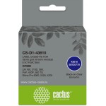 Картридж ленточный Cactus CS-D1-43610 43610 черный на прозрачном 6x7 для Dymo LM 160, 210D, 280, PnP, 420P, 500 TS; Rhino Pro 6000, 5200, 4200