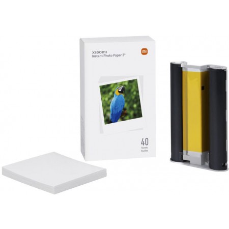 Фотобумага Xiaomi Instant Photo Paper 3" BHR6756GL A7/273г/м2/40л./белый глянцевое гладкая для термической печати